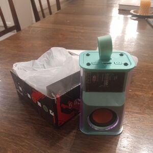 Green and Orange Portable Speaker